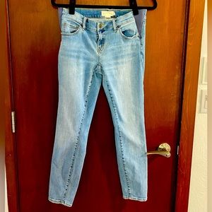 Hatch Light Wash Maternity Jeans, size 27